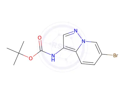 Chemical structure of tert-butyl N-(6-bromopyrazolo[1,5-a]pyridin-3-yl)carbamate