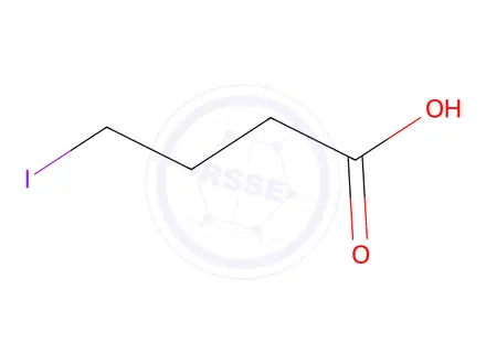 Chemical structure of 4-iodobutanoic acid
