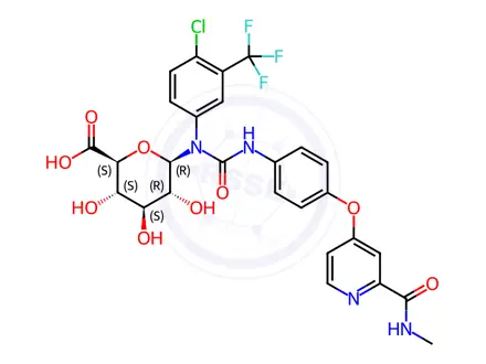 Chemical structure of Sorafenib-beta-D-Glucuronide