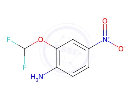 Chemical structure of 2-(difluoromethoxy)-4-nitroaniline