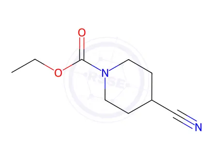 Chemical structure of Ethyl 4-Cyanopiperidine-1-carboxylate