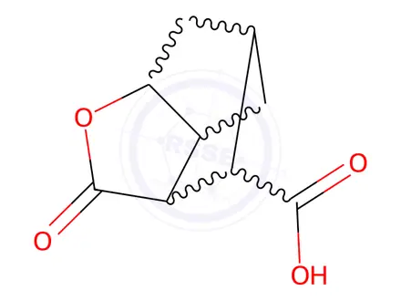 Chemical structure of 2-Oxohexahydro-2H-3,5-methanocyclopenta[b]furan-7-carboxylic acid