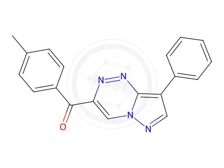 Chemical structure of (8-Phenylpyrazolo[5,1-c][1,2,4]triazin-3-yl)(p-tolyl)methanone
