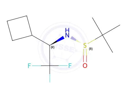 Chemical structure of (S)-N-((R)-1-cyclobutyl-2,2,2-trifluoroethyl)-2-methylpropane-2-sulfinamide(WXC00554)