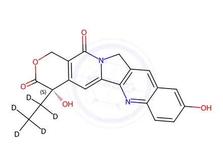 Chemical structure of 10-Hydroxy Camptothecin-d5