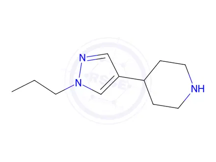 Chemical structure of 4-(1-Propyl-1h-pyrazol-4-yl)piperidine