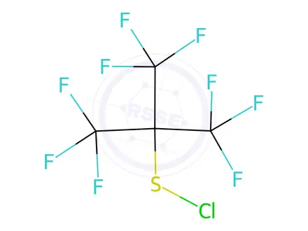 Chemical structure of Perfluoro-tert-butylsulfenyl chloride