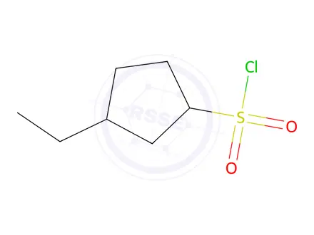 Chemical structure of 3-Ethylcyclopentane-1-sulfonyl chloride