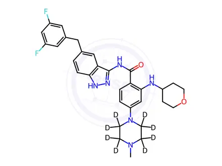 Chemical structure of Entrectinib-d8