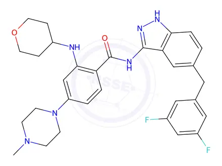 Chemical structure of Entrectinib