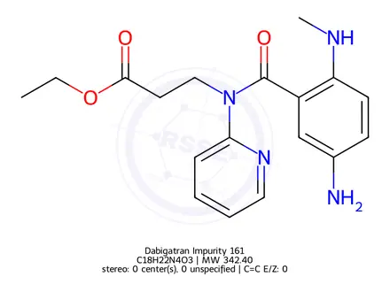 Chemical structure of Dabigatran Impurity 161