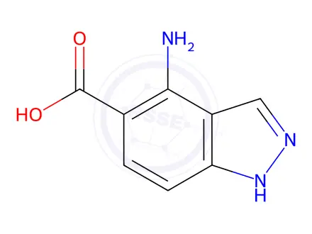 Chemical structure of 4-Amino-1H-indazole-5-carboxylic Acid