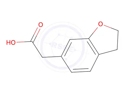 Chemical structure of 2-(2,3-dihydrobenzofuran-6-yl)acetic acid
