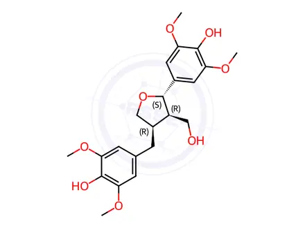 Chemical structure of 5,5'-Dimethoxylariciresinol