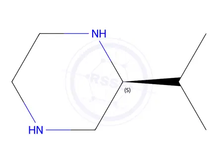 Chemical structure of (S)-2-isopropylpiperazine