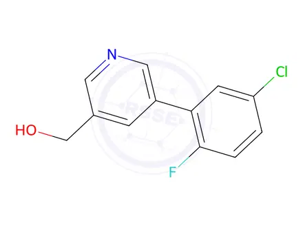 Chemical structure of (5-(5-Chloro-2-fluorophenyl)pyridin-3-yl)methanol