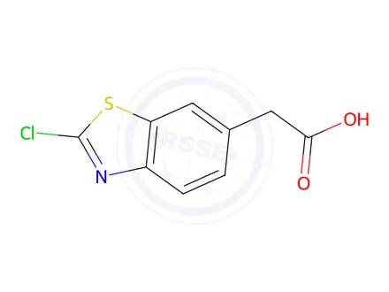 Chemical structure of (2-Chloro-benzothiazol-6-yl)-acetic Acid
