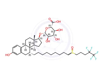 Chemical structure of Fulvestrant-17-Glucuronide