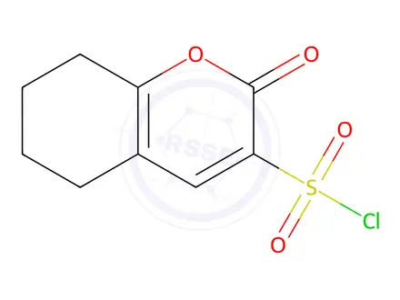Chemical structure of 2-Oxo-5,6,7,8-tetrahydro-2h-chromene-3-sulfonyl chloride
