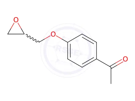 Chemical structure of 1-[4-(2-Oxiranylmethoxy)phenyl]ethanone