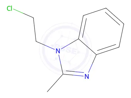 Chemical structure of 1-(2-Chloroethyl)-2-methyl-1H-benzo[d]imidazole