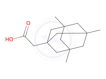Chemical structure of 2-(3,5,7-Trimethyladamantan-1-yl)acetic acid
