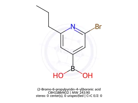 Chemical structure of (2-Bromo-6-propylpyridin-4-yl)boronic acid