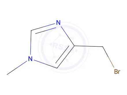 Chemical structure of 4-(Bromomethyl)-1-methyl-1H-imidazole