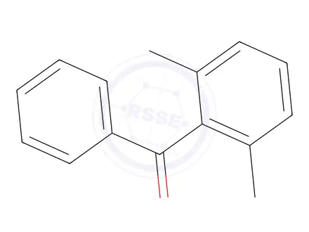 Chemical structure of 2,6-dimethylbenzophenone