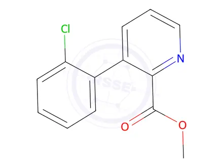 Chemical structure of Methyl 3-(2-chlorophenyl)picolinate