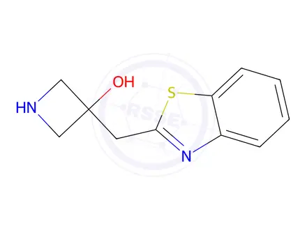 Chemical structure of 3-(Benzo[d]thiazol-2-ylmethyl)azetidin-3-ol