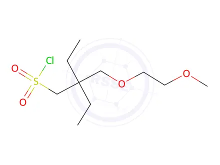 Chemical structure of 2-Ethyl-2-((2-methoxyethoxy)methyl)butane-1-sulfonyl chloride