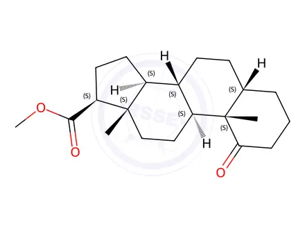 Chemical structure of 1-Oxo-5β-androstane-17β-carboxylic acid methyl ester