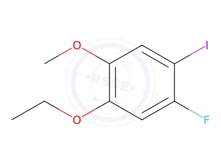 Chemical structure of 1-Ethoxy-5-fluoro-4-iodo-2-methoxybenzene
