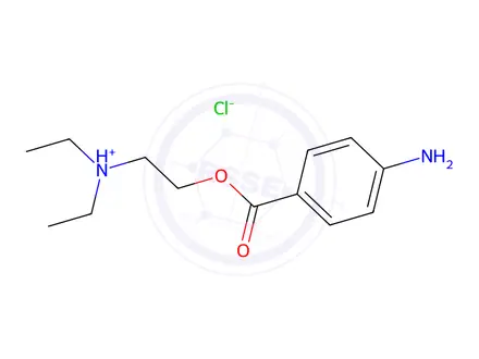 Chemical structure of Procaine hydrochloride