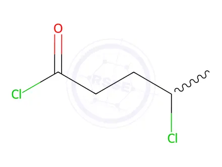 Chemical structure of 4-Chloropentanoyl Chloride