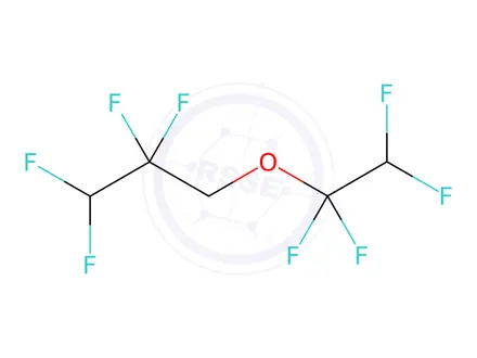 Chemical structure of 1,1,2,2-Tetrafluoroethyl2,2,3,3-tetrafluoropropylether
