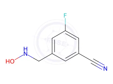 Chemical structure of Benzonitrile, 3-fluoro-5-[(hydroxyamino)methyl]-