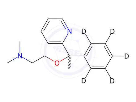 Chemical structure of Doxylamine-d5