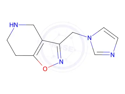 Chemical structure of 3-((1H-Imidazol-1-Yl)Methyl)-4,5,6,7-Tetrahydroisoxazolo[4,5-C]Pyridine