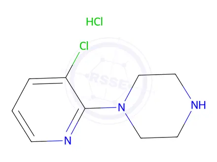 Chemical structure of 1-(3-Chloropyridin-2-yl)piperazine hydrochloride