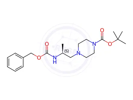Chemical structure of (S)-tert-Butyl 4-(2-(benzyloxycarbonylamino)-propyl)piperazine-1-carboxylate