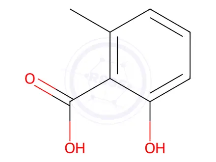 Chemical structure of 2-Hydroxy-6-methylbenzoic Acid