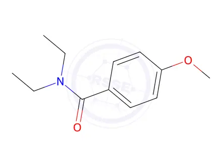 Chemical structure of N,N-diethyl-4-methoxybenzamide