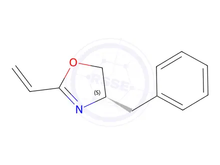 Chemical structure of (S)-4-Benzyl-2-vinyl-4,5-dihydrooxazole