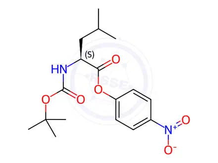 Chemical structure of BOC-LEU-ONP
