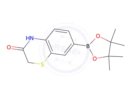 Chemical structure of (3-OXO-3,4-DIHYDRO-2H-BENZO[B][1,4]THIAZIN-7-YL)BORONIC ACID PINACOL ESTER