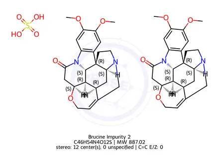 Chemical structure of Brucine Impurity 1