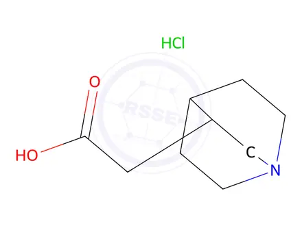 Chemical structure of 2-(Quinuclidin-3-yl)acetic acid hydrochloride