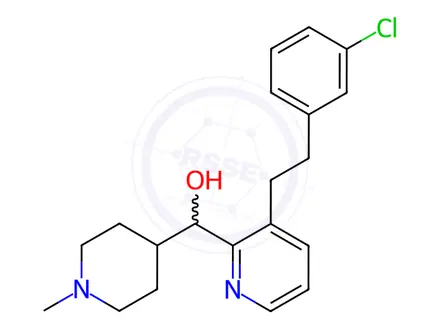 Chemical structure of (3-(3-Chlorophenethyl)pyridin-2-yl)(1-methylpiperidin-4-yl)methanol